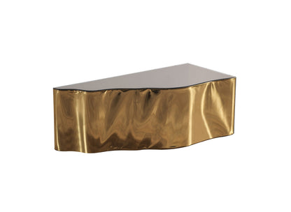 Dream Glass Bronze/Gold 3-Piece Coffee Table - DREAMBZG-GLS - Bien Home Furniture &amp; Electronics