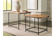 Drezmoore Light Brown/Black Nesting End Table, Set of 2 - T163-16 - Bien Home Furniture & Electronics