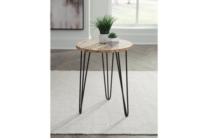 Drovelett White/Light Brown Accent Table - A4000527 - Bien Home Furniture &amp; Electronics