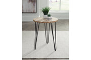 Drovelett White/Light Brown Accent Table - A4000527 - Bien Home Furniture & Electronics