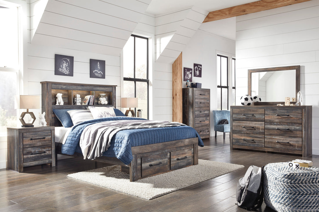 Drystan Multi Bookcase Footboard Storage Youth Bedroom Set - SET | B211-84S | B211-85 | B211-86 | B211-31 | B211-36 | B211-92 | B211-46 - Bien Home Furniture & Electronics