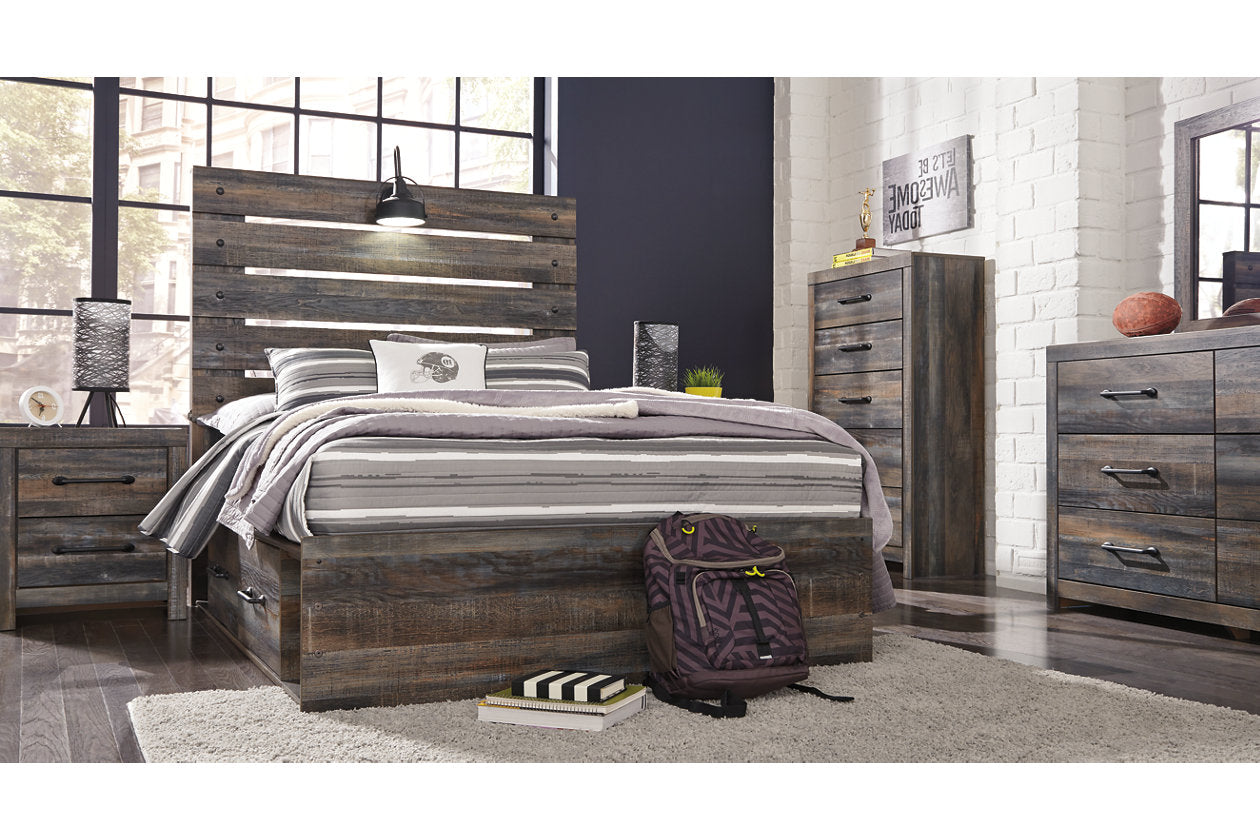 Drystan Multi Full Panel Bed with 2 Storage Drawers - SET | B100-12 | B211-150 | B211-84 | B211-87 - Bien Home Furniture &amp; Electronics