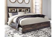 Drystan Multi King Bookcase Bed with 2 Storage Drawers - SET | B100-14 | B211-160 | B211-56 | B211-69 - Bien Home Furniture & Electronics