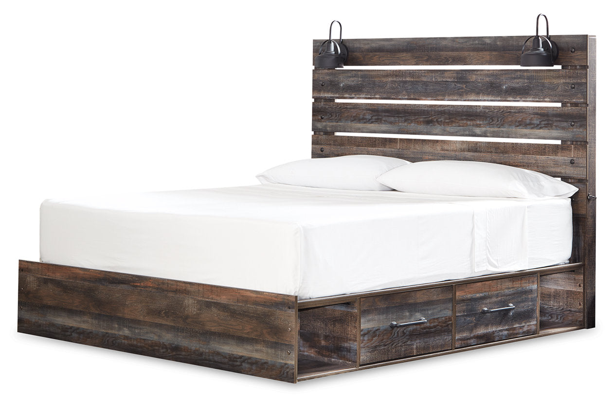 Drystan Multi King Panel Bed with 4 Storage Drawers - SET | B100-14 | B211-56 | B211-58 | B211-60(2) - Bien Home Furniture &amp; Electronics