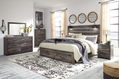 Drystan Multi King Panel Bed with Storage - SET | B211-58 | B211-97 | B211-56S - Bien Home Furniture &amp; Electronics