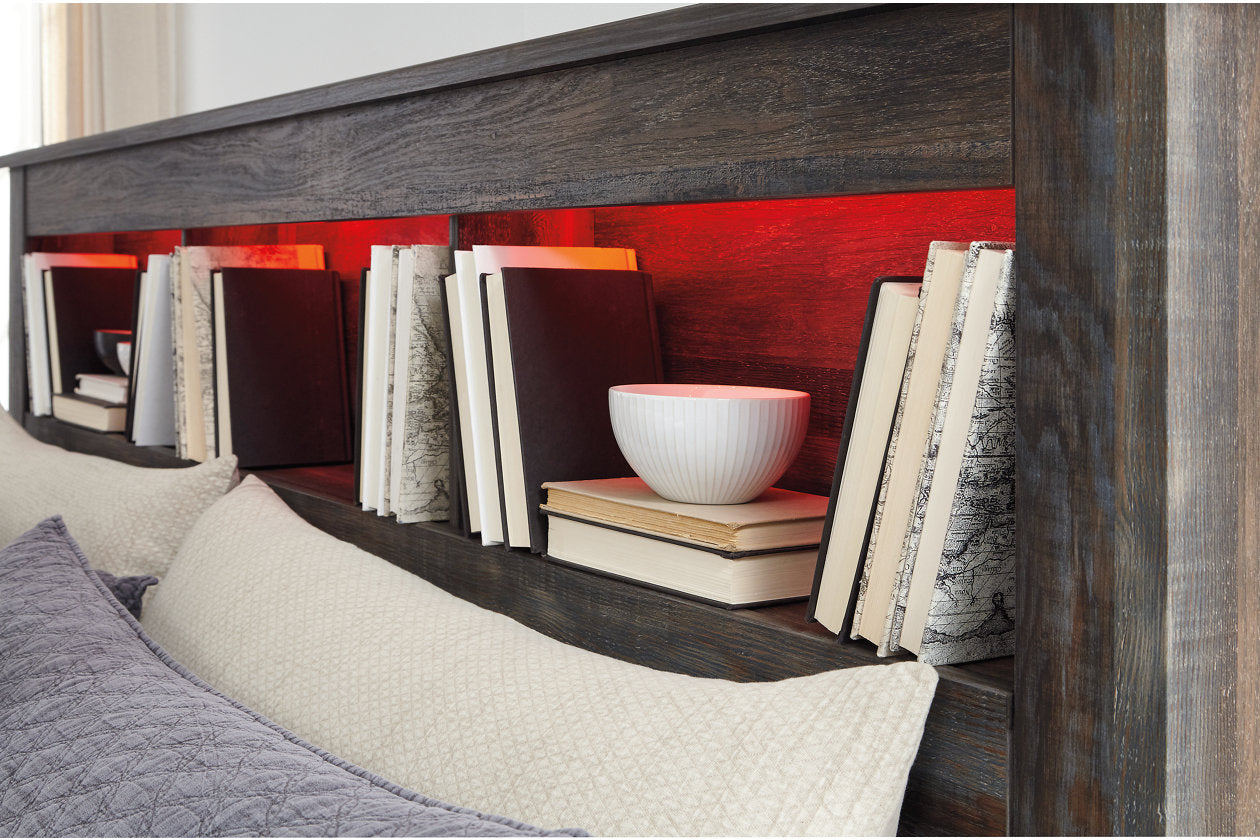 Drystan Multi Queen Bookcase Headboard - B211-65 - Bien Home Furniture &amp; Electronics