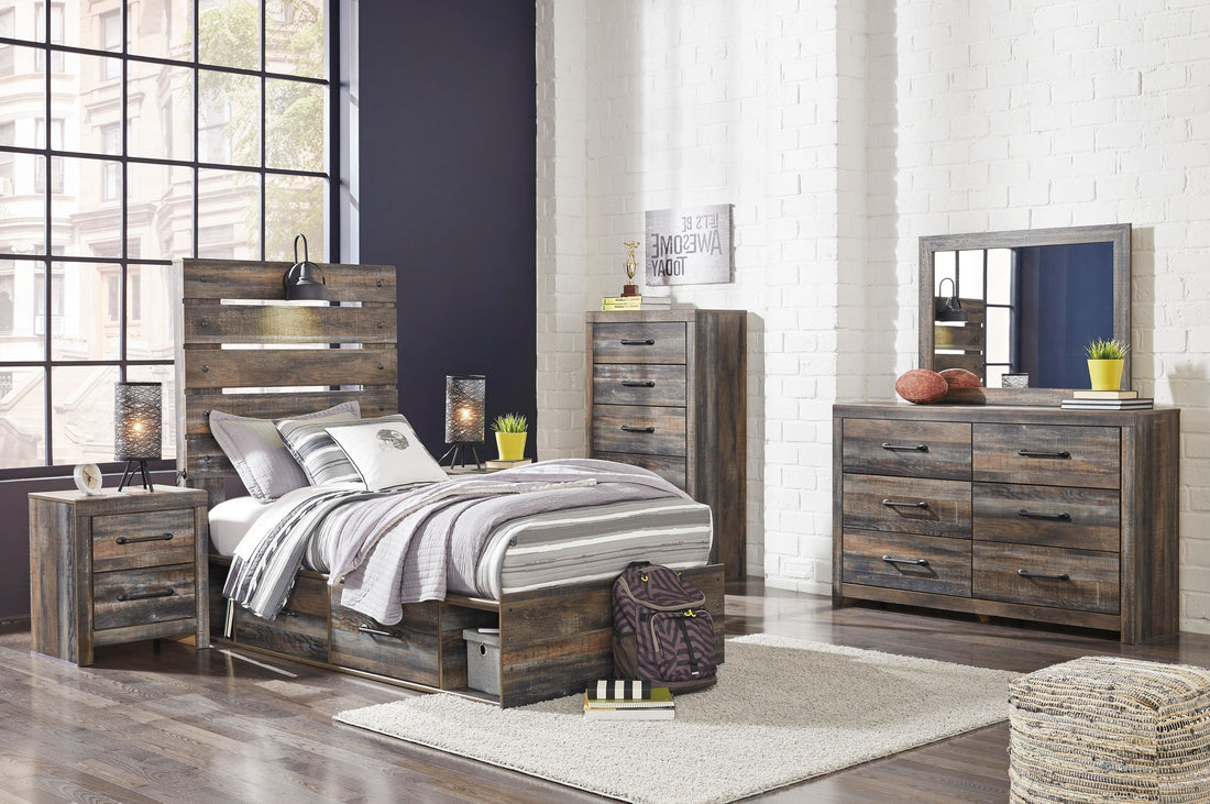 Drystan Multi Side Storage Platform Youth Bedroom Set - SET | B211-52 | B211-53 | B211-150 | B211-92 | B211-46 | B100-11 - Bien Home Furniture & Electronics