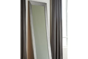 Duka Silver Finish Floor Mirror - A8010081 - Bien Home Furniture & Electronics