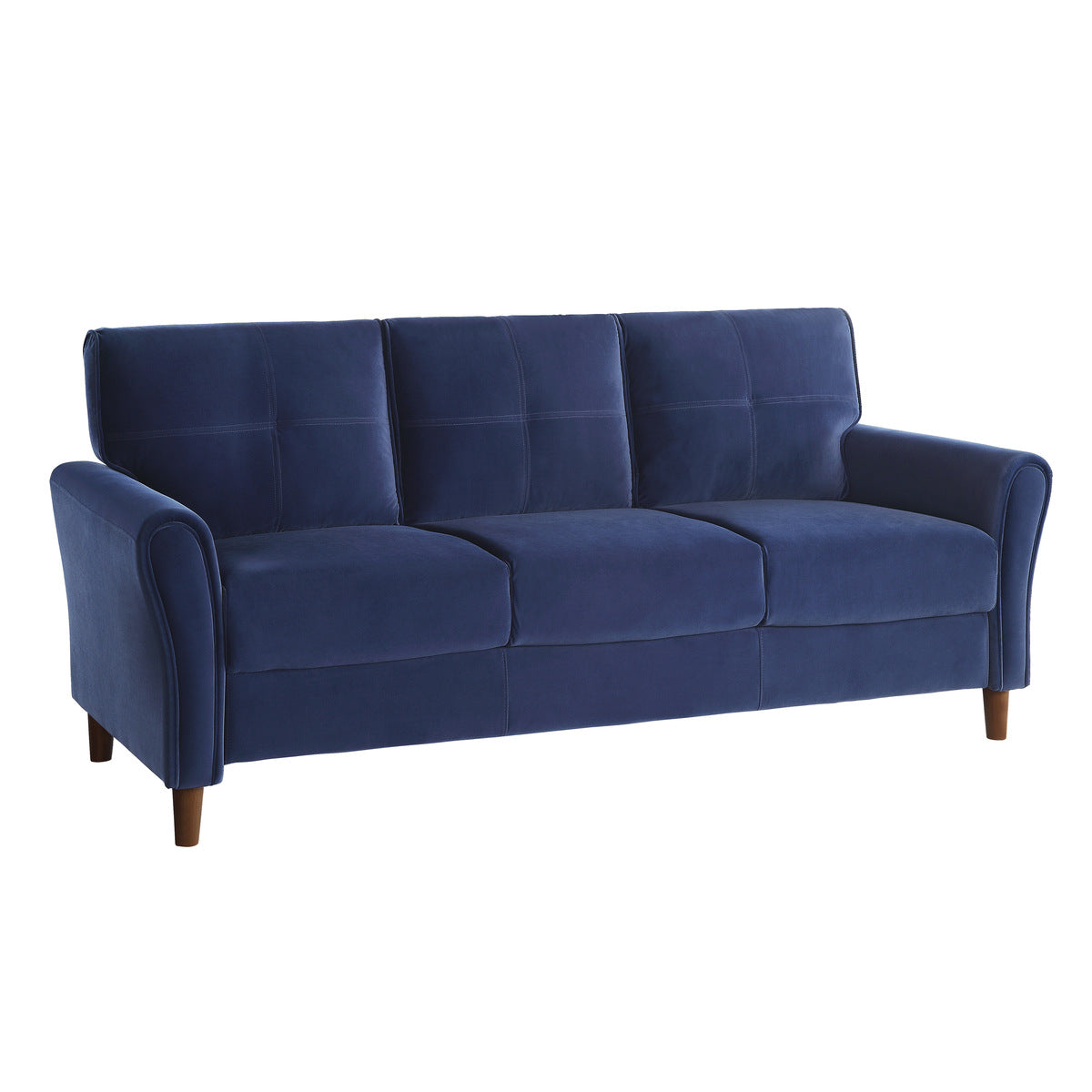 Dunleith Blue Velvet Sofa - 9348BUE-3 - Bien Home Furniture &amp; Electronics