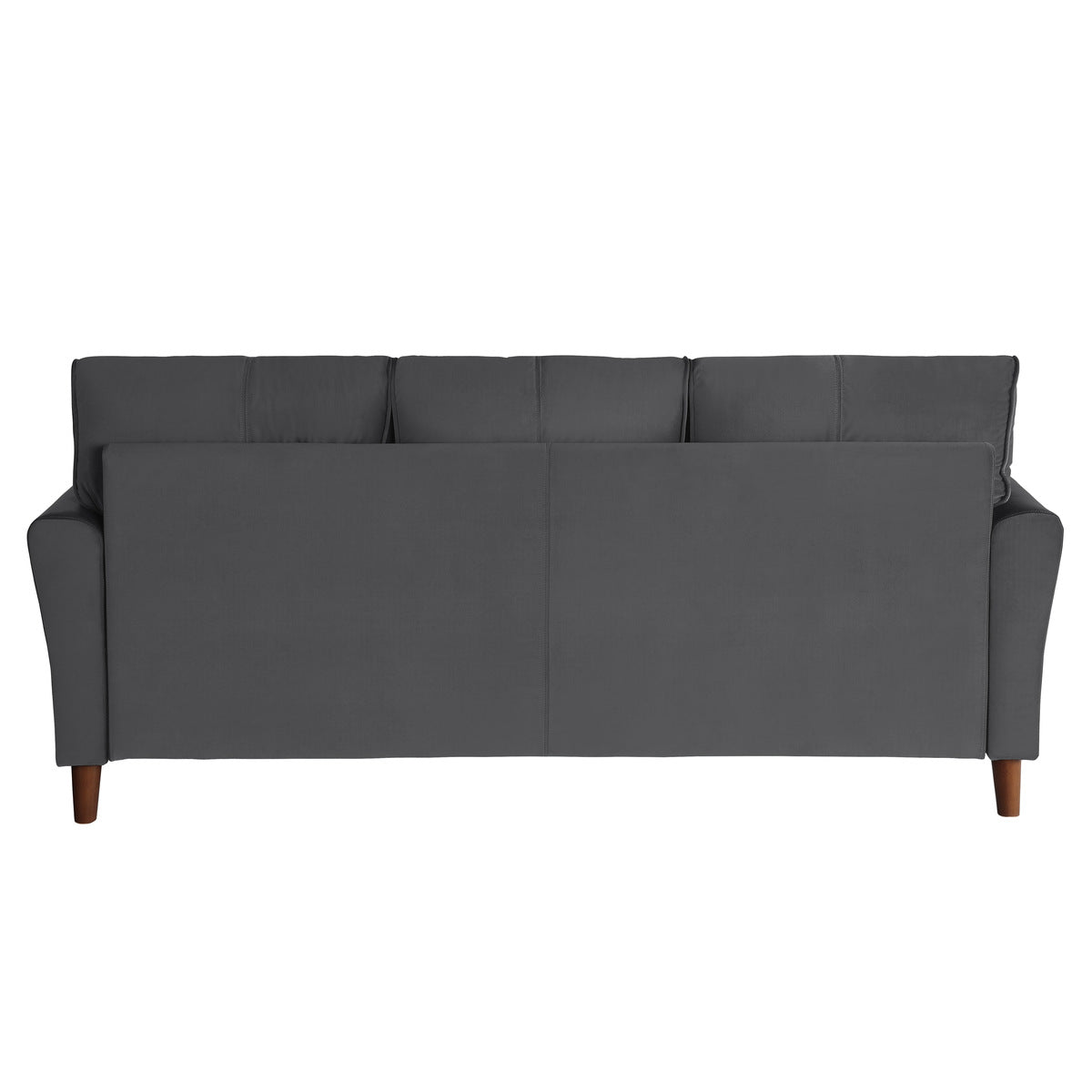 Dunleith Charcoal Gray Velvet Sofa - 9348GRY-3 - Bien Home Furniture &amp; Electronics