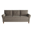 Dunleith Light Brown Velvet Sofa - 9348BRW-3 - Bien Home Furniture & Electronics