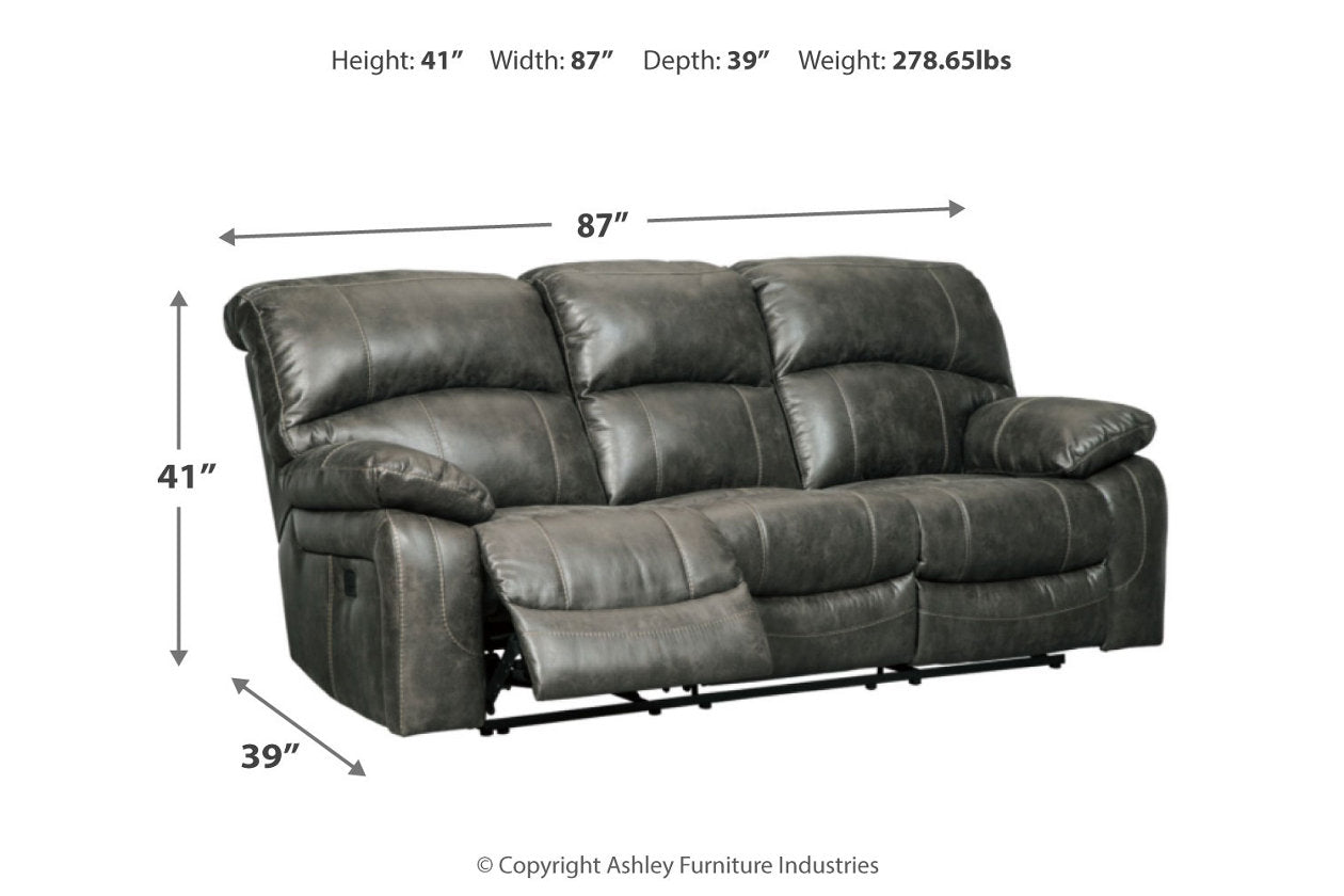 Dunwell Steel Power Reclining Sofa - 5160115 - Bien Home Furniture &amp; Electronics