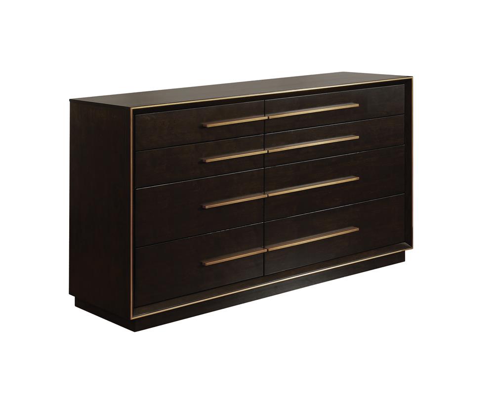Durango Smoked Peppercorn 8-Drawer Dresser - 223263 - Bien Home Furniture &amp; Electronics