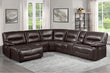 Dyersburg Brown LAF Power Reclining Sectional - 9579BRW*6LCRRPW - Bien Home Furniture & Electronics