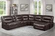 Dyersburg Brown RAF Power Reclining Sectional - 9579BRW*6LRRCPW - Bien Home Furniture & Electronics