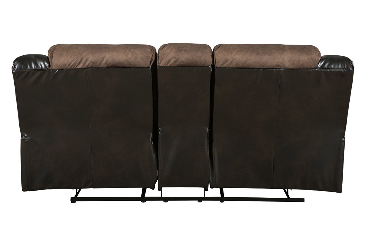 Earhart Chestnut Reclining Loveseat with Console - 2910194 - Bien Home Furniture &amp; Electronics