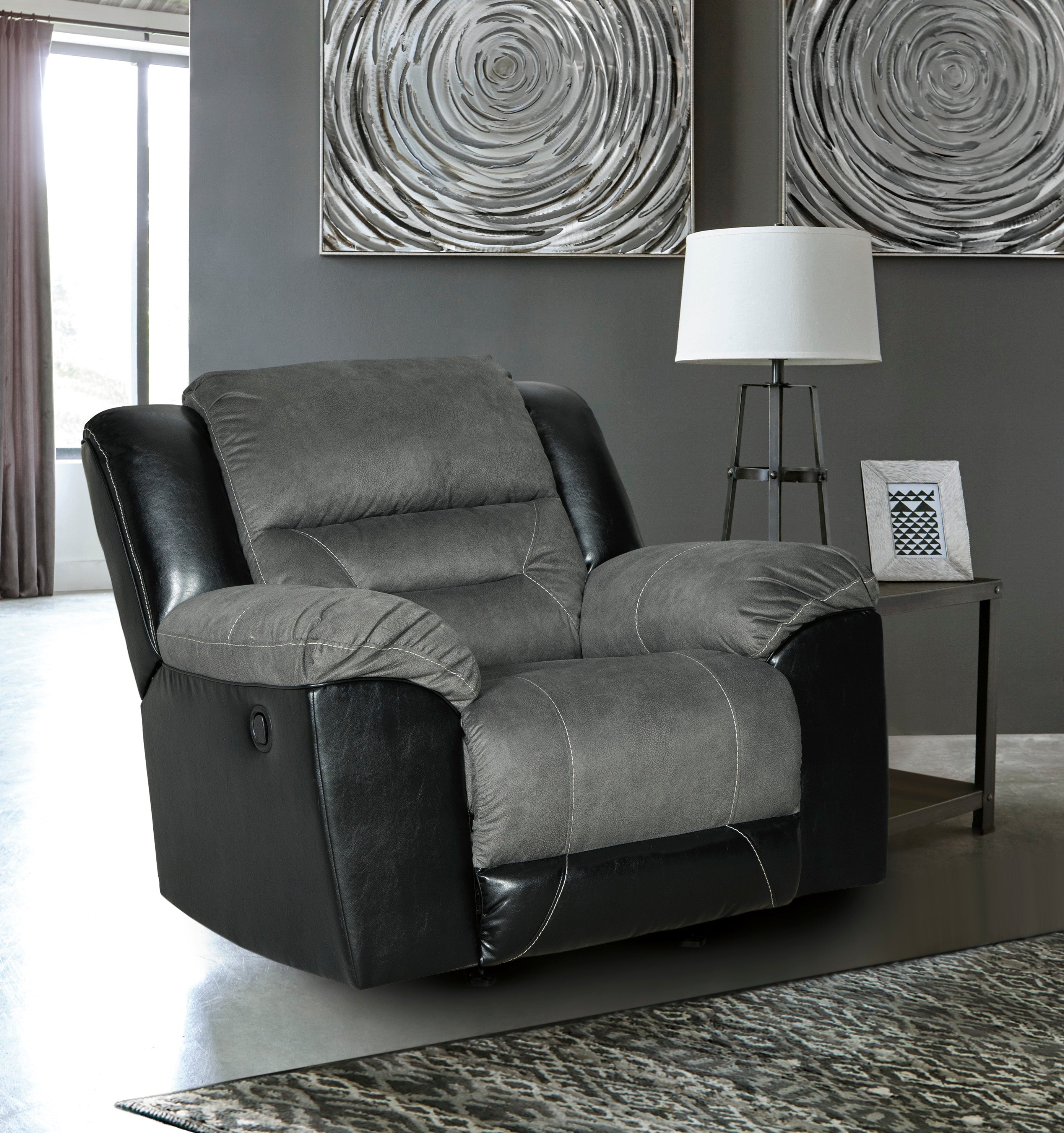 Earhart Slate Reclining Living Room Set - SET | 2910288 | 2910294 | 2910225 - Bien Home Furniture &amp; Electronics