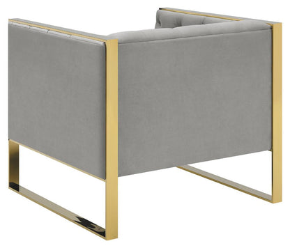 Eastbrook Tufted Back Chair Gray - 509113 - Bien Home Furniture &amp; Electronics