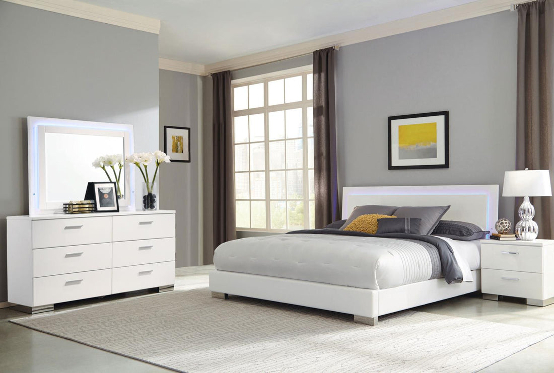 EASTERN KING BED 4 PC SET - 203500KE-S4L - Bien Home Furniture &amp; Electronics