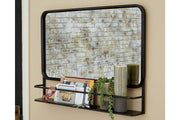 Ebba Black Accent Mirror - A8010233 - Bien Home Furniture & Electronics