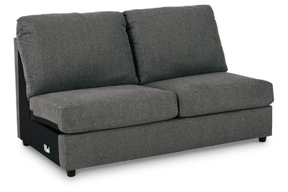 Edenfield Charcoal Armless Loveseat - 2900334 - Bien Home Furniture &amp; Electronics