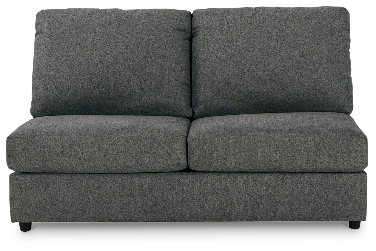 Edenfield Charcoal Armless Loveseat - 2900334 - Bien Home Furniture &amp; Electronics