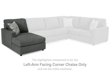 Edenfield Charcoal Left-Arm Facing Corner Chaise - 2900316 - Bien Home Furniture &amp; Electronics