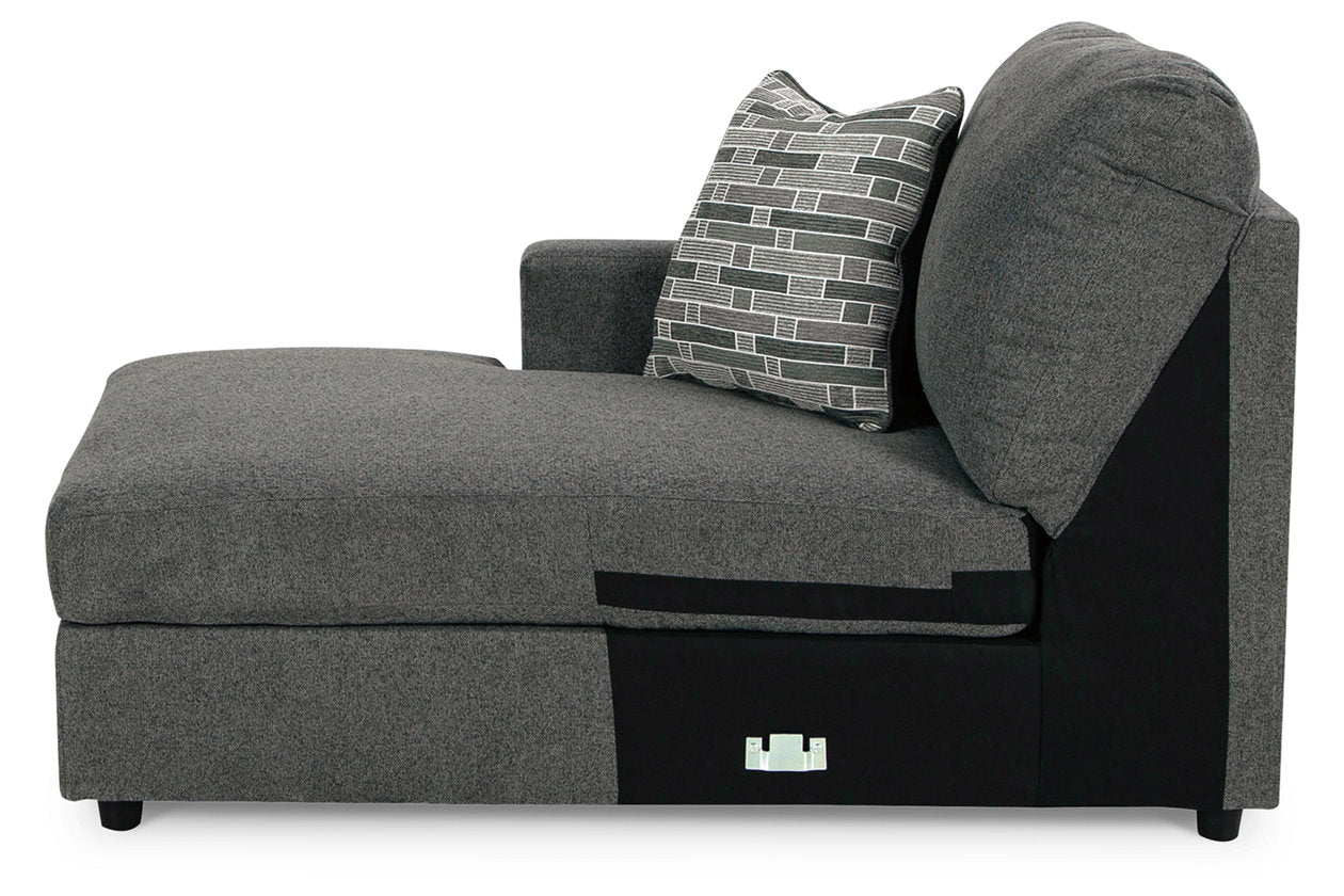 Edenfield Charcoal Left-Arm Facing Corner Chaise - 2900316 - Bien Home Furniture &amp; Electronics