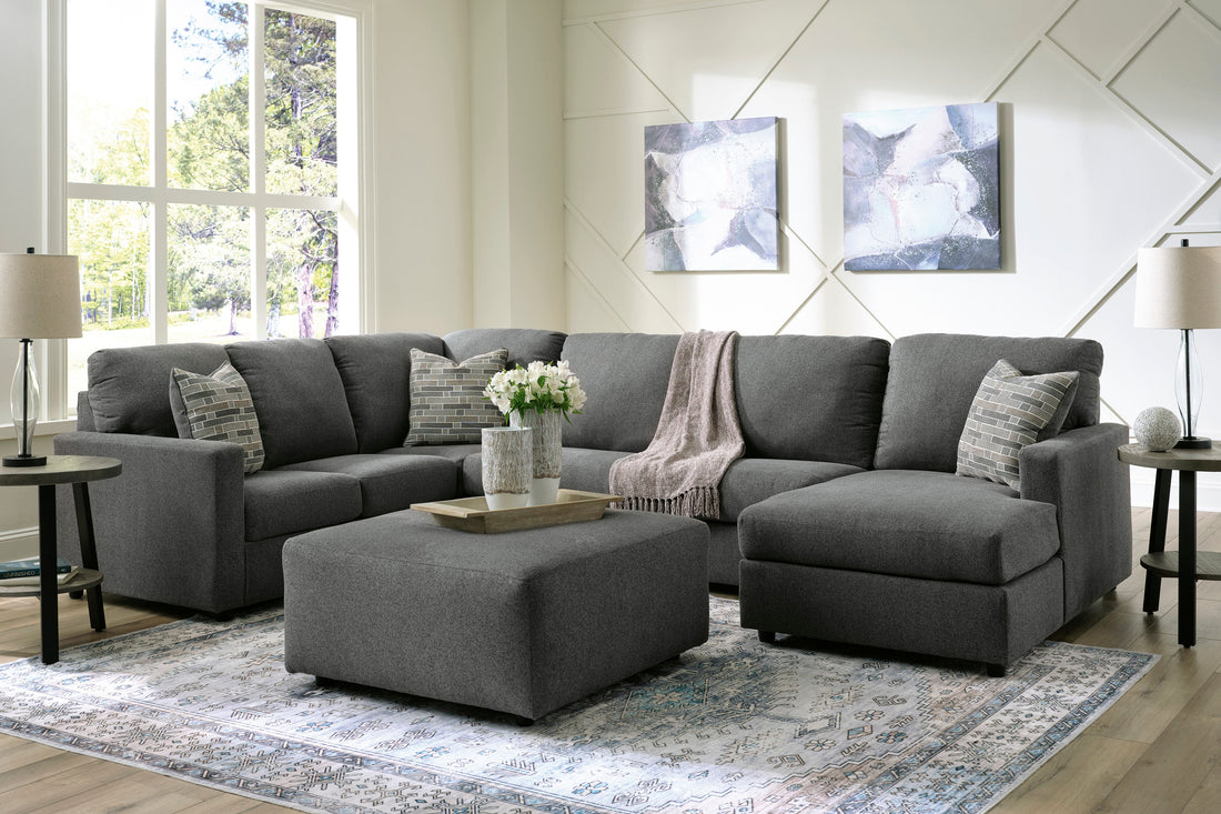Edenfield Charcoal RAF Sectional - SET | 2900317 | 2900334 | 2900348 | 2900308 - Bien Home Furniture & Electronics