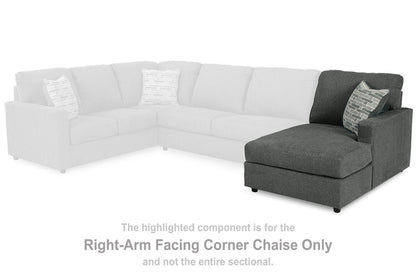 Edenfield Charcoal Right-Arm Facing Corner Chaise - 2900317 - Bien Home Furniture &amp; Electronics
