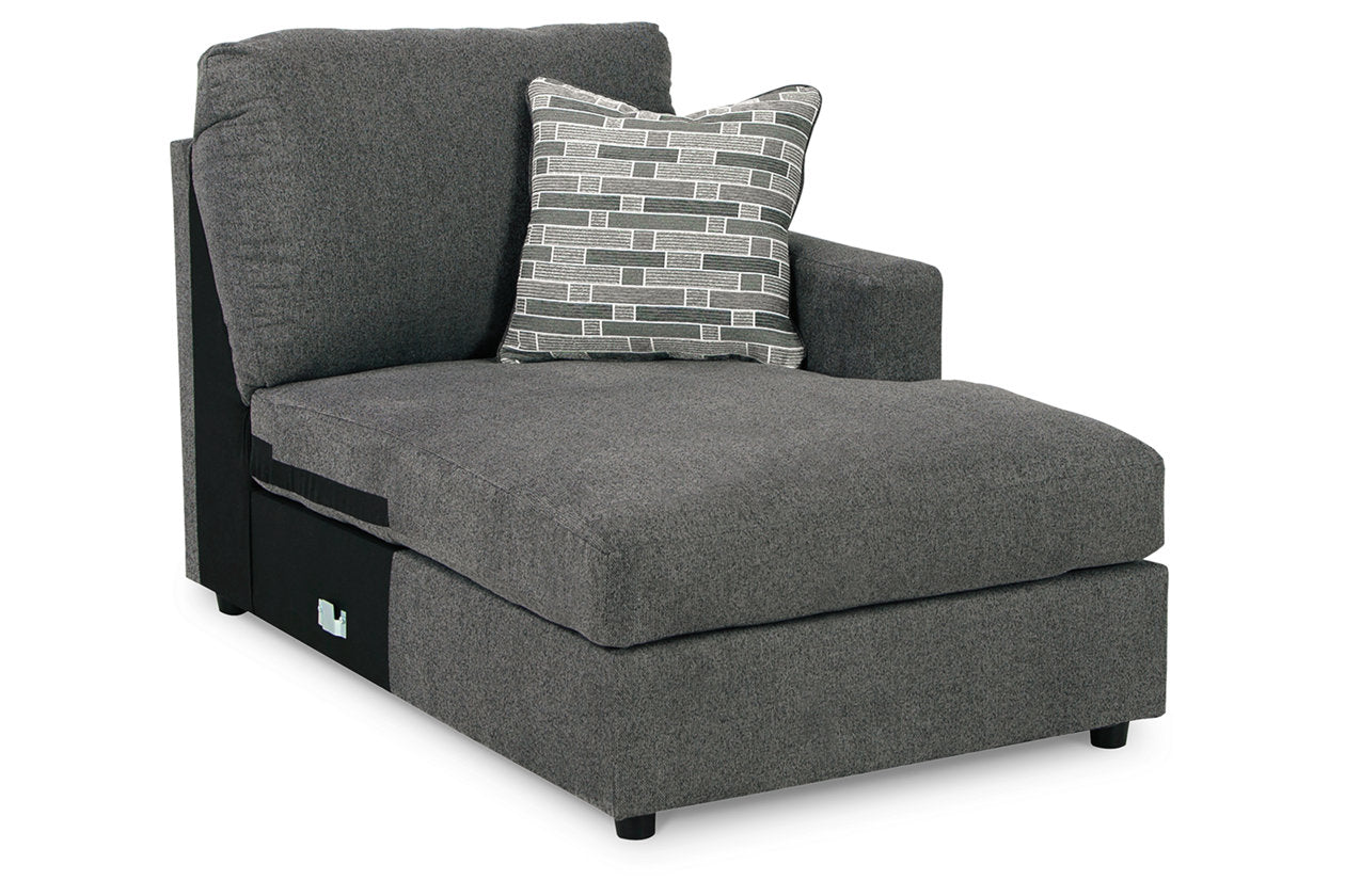 Edenfield Charcoal Right-Arm Facing Corner Chaise - 2900317 - Bien Home Furniture &amp; Electronics