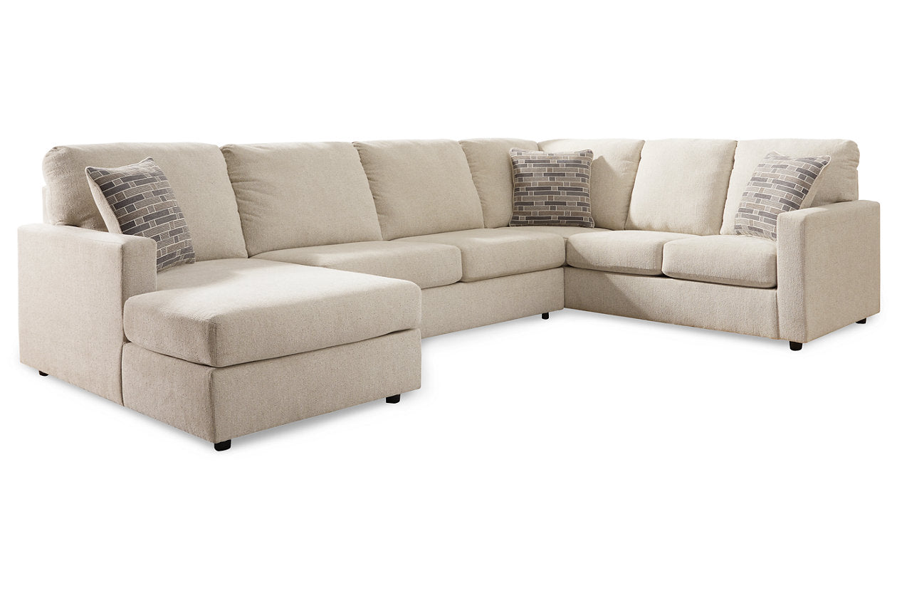 Edenfield Linen LAF Sectional - SET | 2900416 | 2900434 | 2900449 | 2900408 - Bien Home Furniture &amp; Electronics