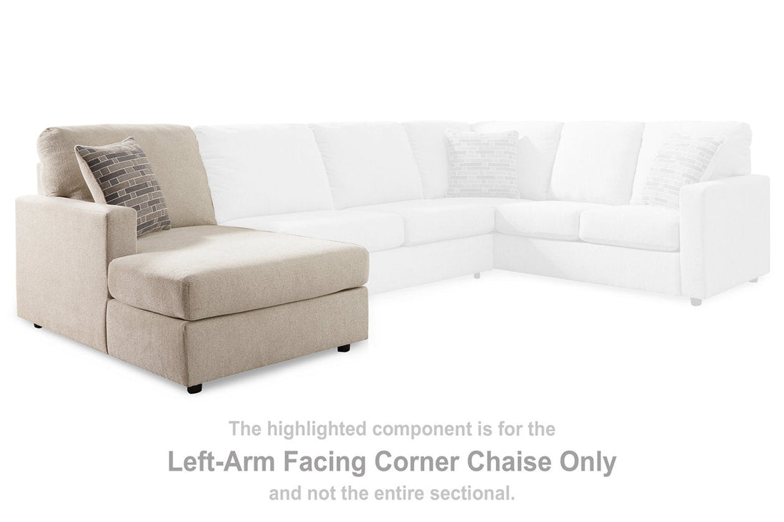 Edenfield Linen Left-Arm Facing Corner Chaise - 2900416 - Bien Home Furniture &amp; Electronics