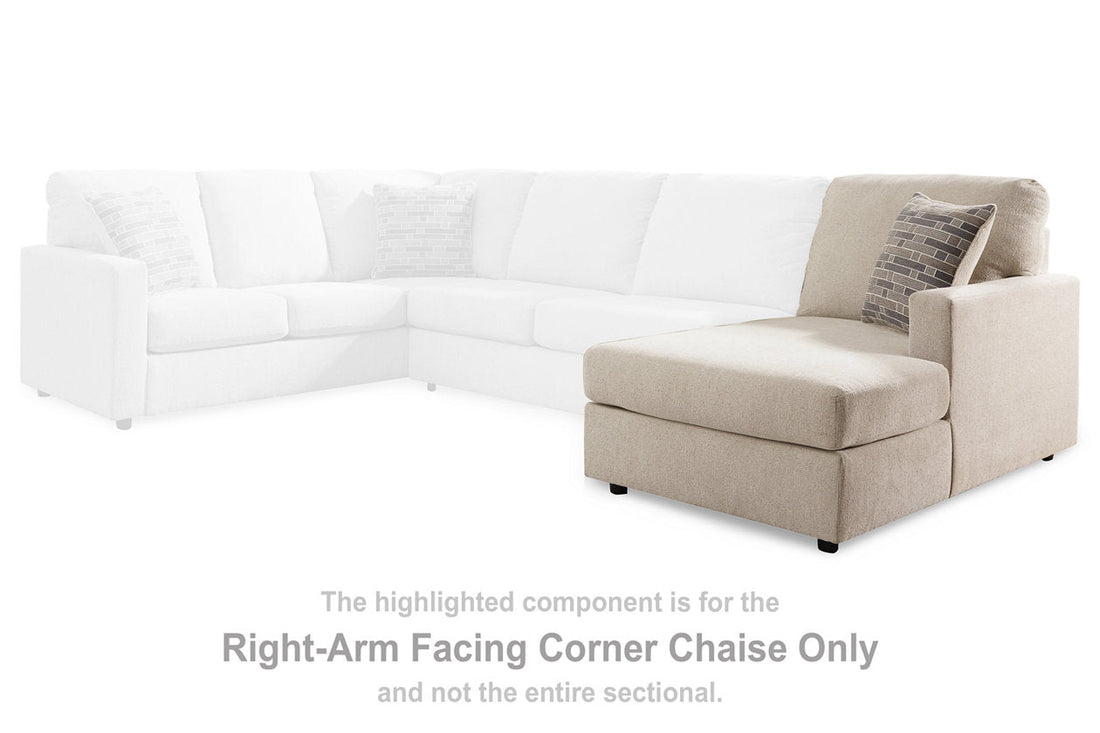 Edenfield Linen Right-Arm Facing Corner Chaise - 2900417 - Bien Home Furniture &amp; Electronics