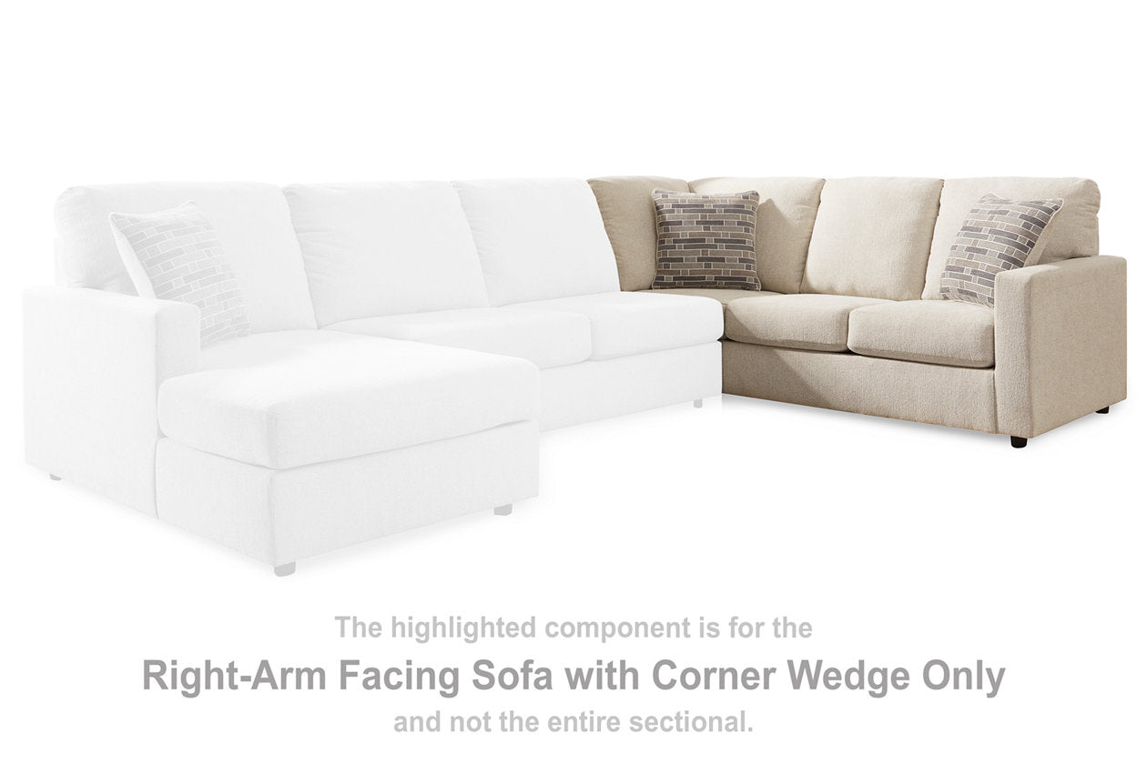 Edenfield Linen Right-Arm Facing Sofa with Corner Wedge - 2900449 - Bien Home Furniture &amp; Electronics