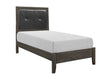 Edina Dark Gray Twin Panel Bed - SET | 2145TNP-1 | 2145TNP-2 | 2145TNP-3 - Bien Home Furniture & Electronics