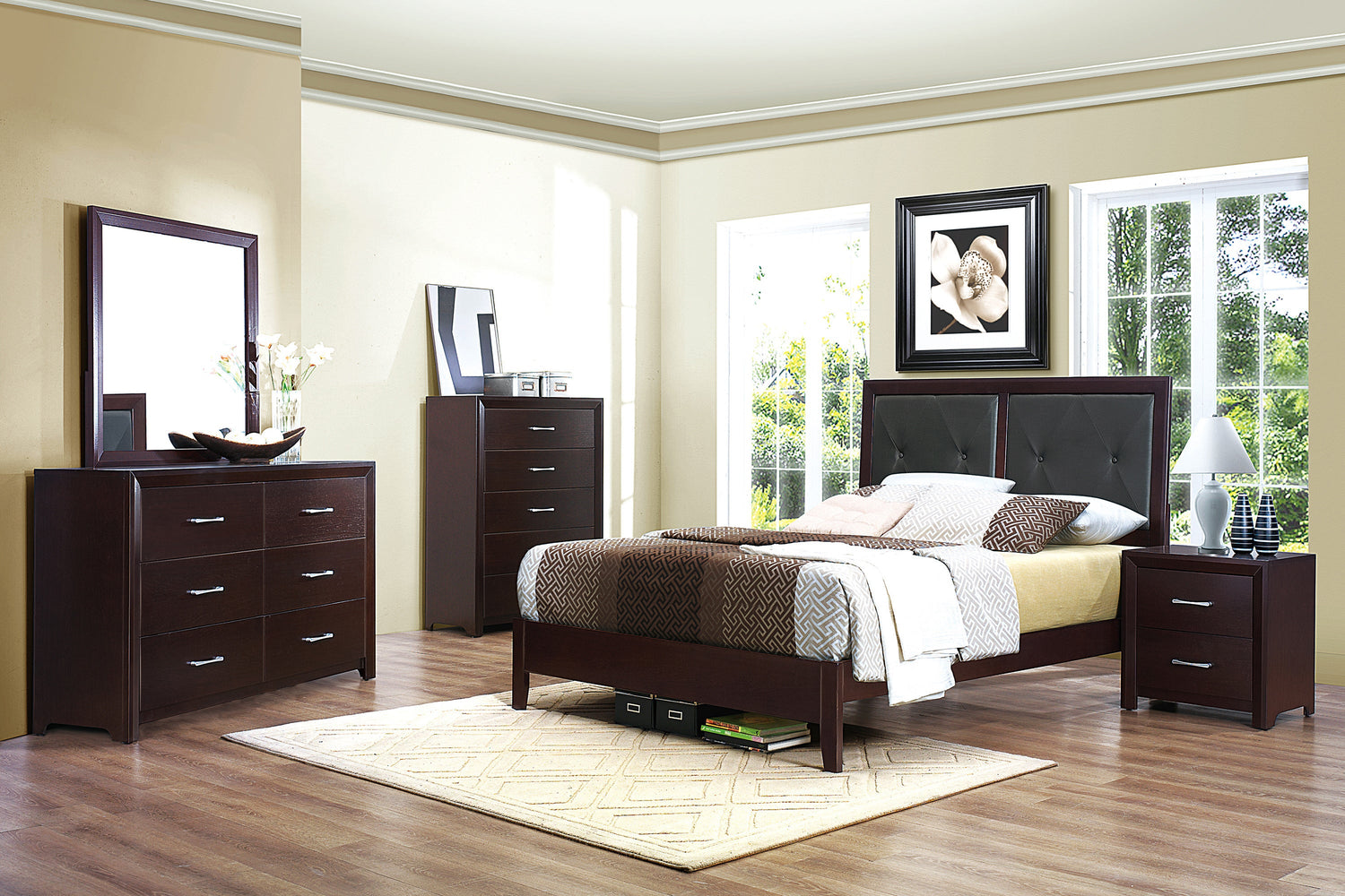 Edina Espresso Chest - 2145-9 - Bien Home Furniture &amp; Electronics