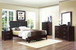 Edina Espresso Upholstered Panel Bedroom Set - SET | 2145K-1 | 2145K-2 | 2145K-3EK | 2145-5 | 2145-6 | 2145-4 | 2145-9 - Bien Home Furniture & Electronics