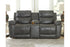 Edmar Charcoal Power Reclining Loveseat with Console - U6480618 - Bien Home Furniture & Electronics
