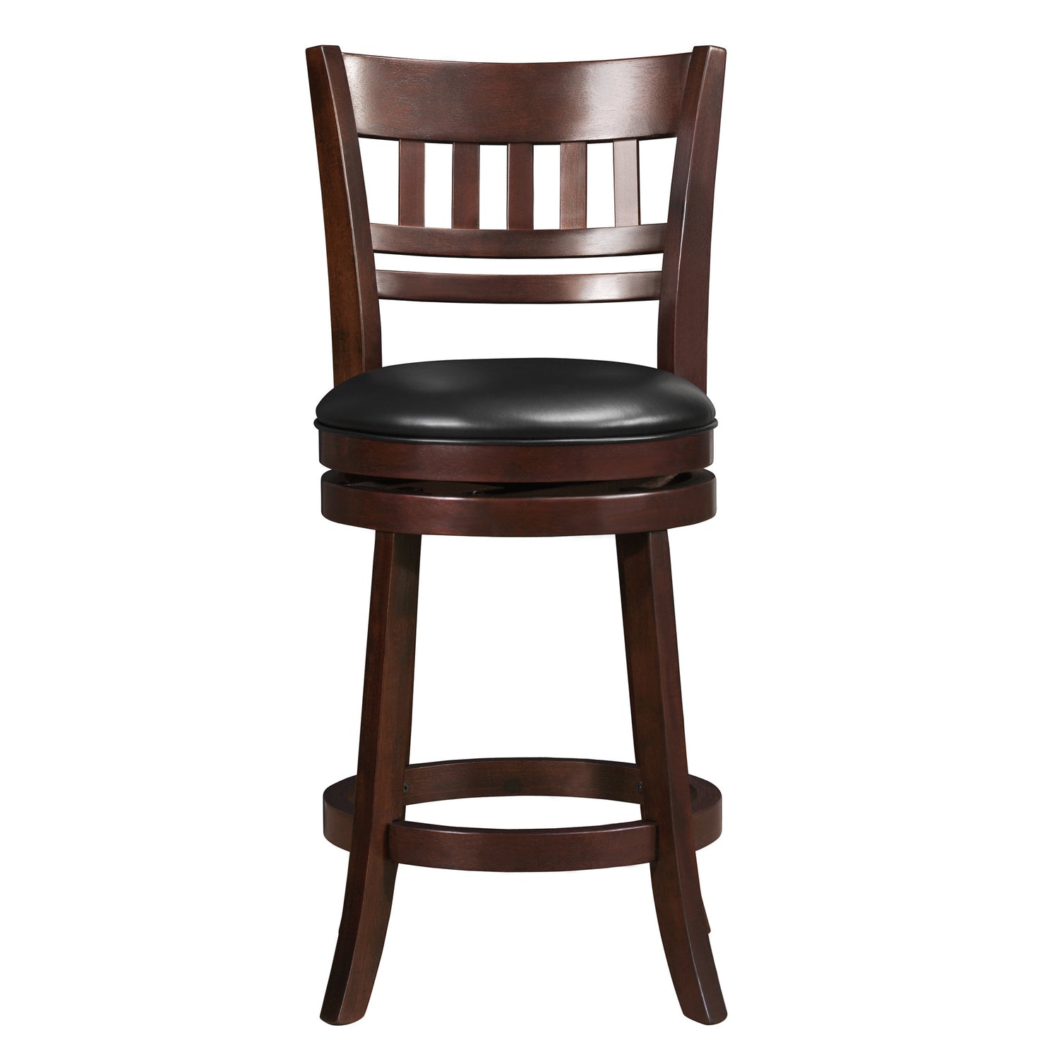 Edmond Dark Cherry Swivel Counter Height Chair - 1140E-24S - Bien Home Furniture &amp; Electronics