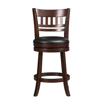 Edmond Dark Cherry Swivel Counter Height Chair - 1140E-24S - Bien Home Furniture &amp; Electronics