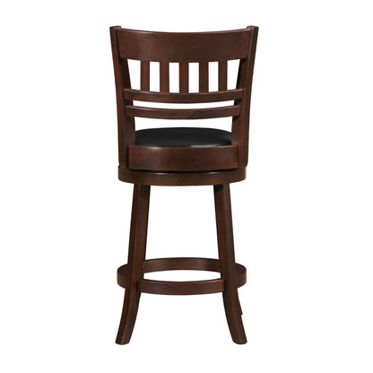 Edmond Dark Cherry Swivel Counter Height Chair - 1140E-24S - Bien Home Furniture &amp; Electronics