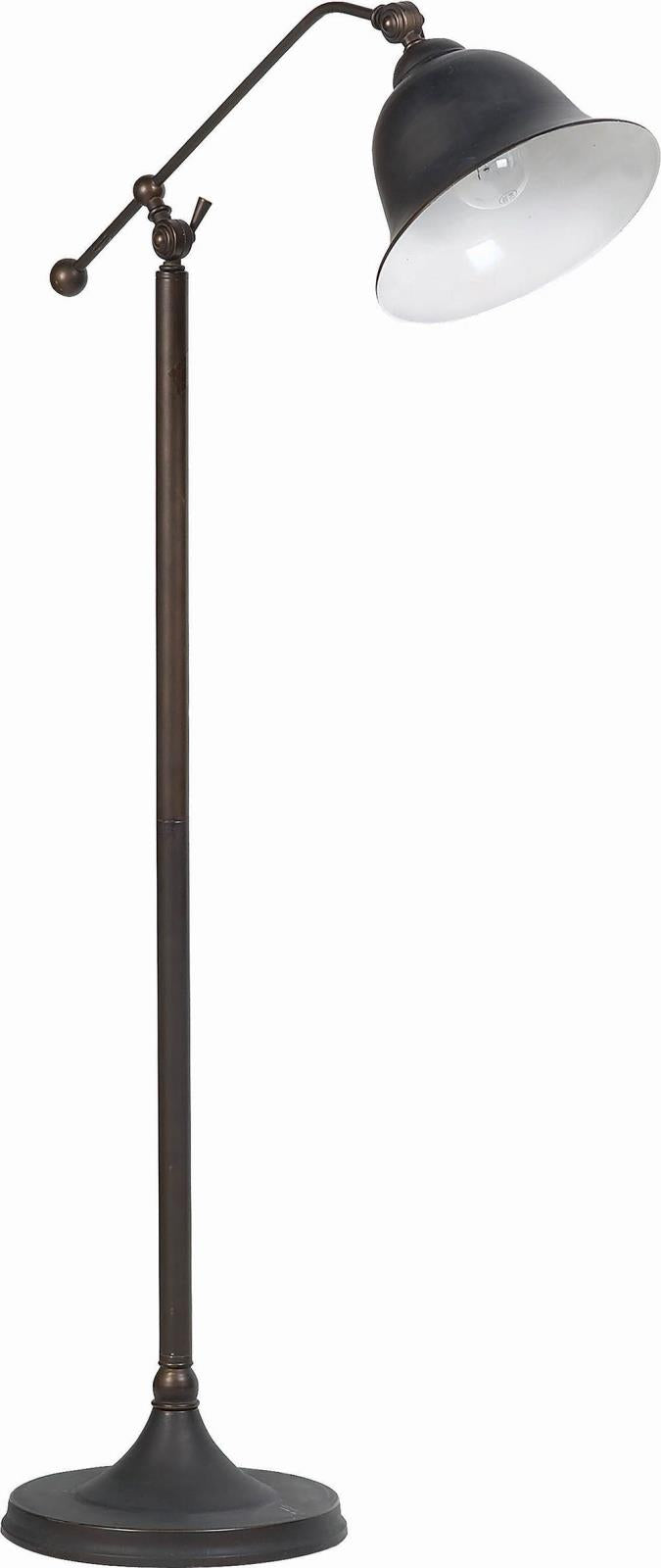 Eduardo Bell Shade Floor Lamp Dark Bronze - 901231 - Bien Home Furniture &amp; Electronics