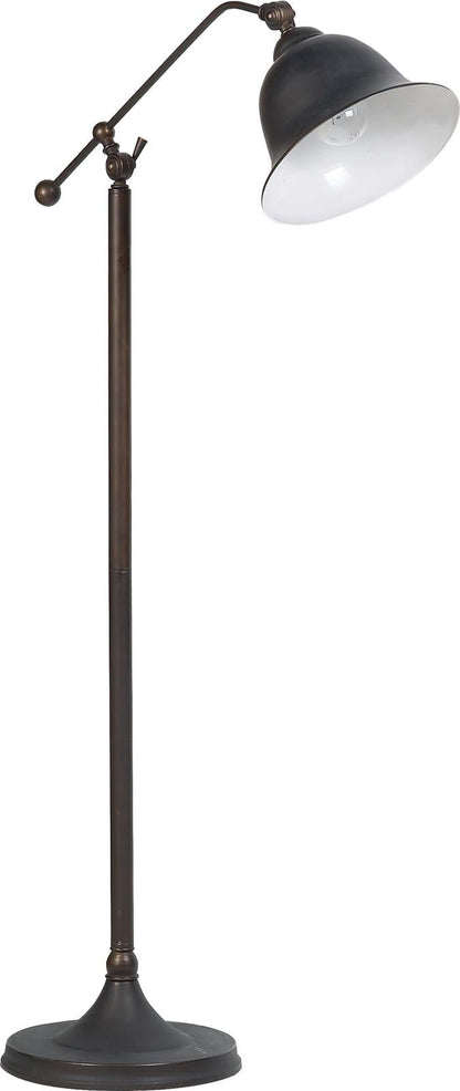 Eduardo Bell Shade Floor Lamp Dark Bronze - 901231 - Bien Home Furniture &amp; Electronics