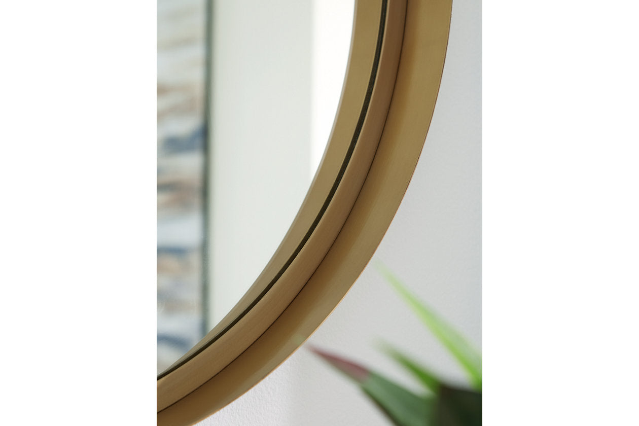 Elanah Gold Finish Accent Mirror - A8010189 - Bien Home Furniture &amp; Electronics