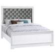 Eleanor Upholstered Tufted Bed White - 223561KE - Bien Home Furniture & Electronics