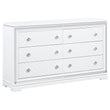 Eleanor White Rectangular 6-Drawer Dresser - 223563 - Bien Home Furniture & Electronics