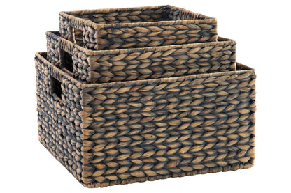 Elian Antique Gray Basket, Set of 3 - A2000469 - Bien Home Furniture &amp; Electronics
