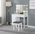 Elijah Vanity Set with LED Lights White/Dark Gray - 931149 - Bien Home Furniture & Electronics