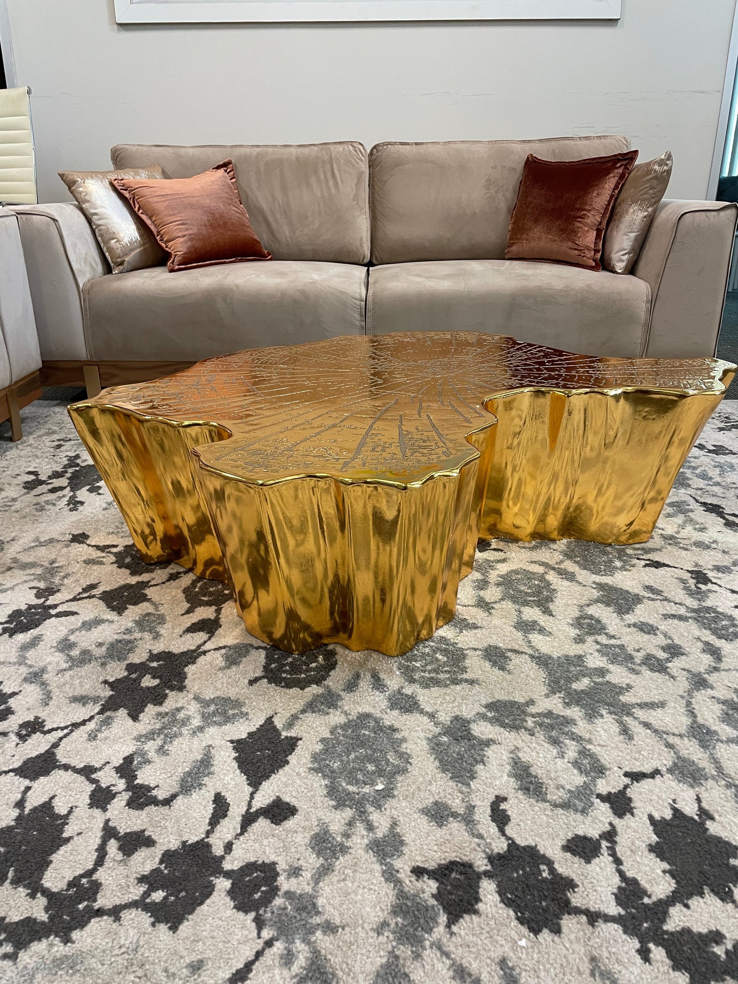 Elisha Gold Coffee Table - ELISHAGOLD-CT - Bien Home Furniture &amp; Electronics